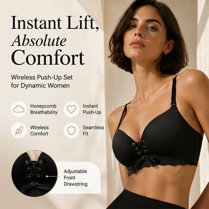 💪Push-up-støtte, naturlig formgivning👙 Sømløs push-up-bh for kvinner – løfter og former | Perfekt til dater, fester og formelle anledninger, kurver du kan være stolt av ✨