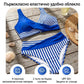 👙 Бикини с цветни блокове S-3XL: Стилни и оформящи бански костюми от две части 🌊