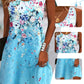 👗🌼Женска флорална лятна рокля без ръкави