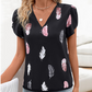 【S-3XL】👚Трикотажна тениска с пера