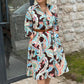 🌸 Реколта рокля с цветен печат и джобове