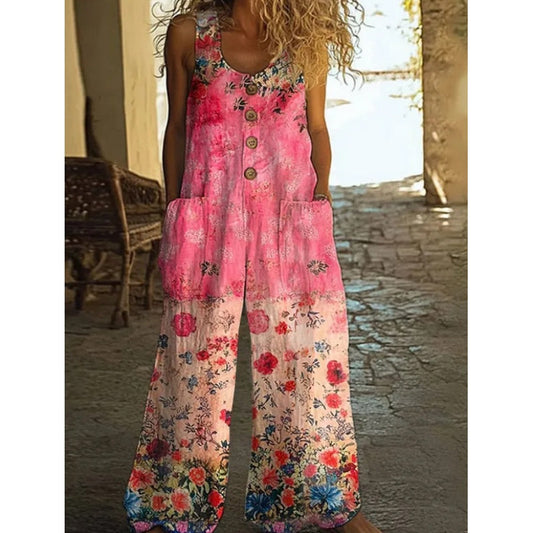 【S-4XL】🌺Реколта флорален гащеризон