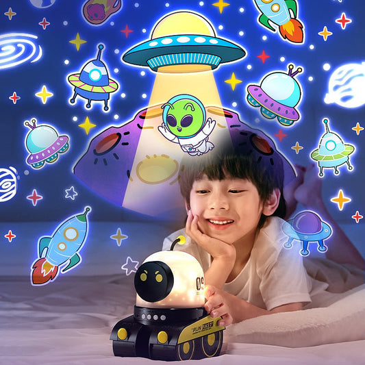 💝Перфектният подарък📢 Проекционна лампа Robot Star