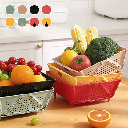 🔥Сгъваема кошница за съхранение и отцеждане