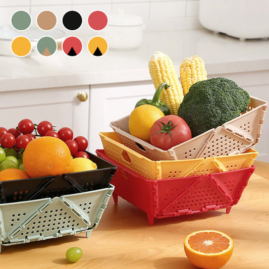 🔥Сгъваема кошница за съхранение и отцеждане