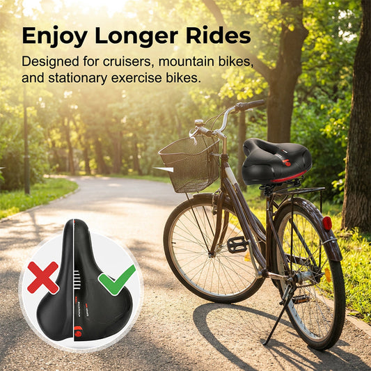 🔈🔈30% отстъпка🚲Ергономична дишаща велосипедна седалка с мемори пяна🔥