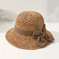 🧢 СЕГА С23% ОТСТЪПКА! 🌞 Елегантна плетена сламена шапка с панделка – дишаща, сгъваема и идеална за плажа и пътувания 👒