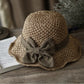 🧢 СЕГА С23% ОТСТЪПКА! 🌞 Елегантна плетена сламена шапка с панделка – дишаща, сгъваема и идеална за плажа и пътувания 👒