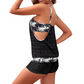 🌊 50% reducere 🎀👙 Bluză din dantelă în stil de vacanță și pantaloni scurți cu imprimeu tropical