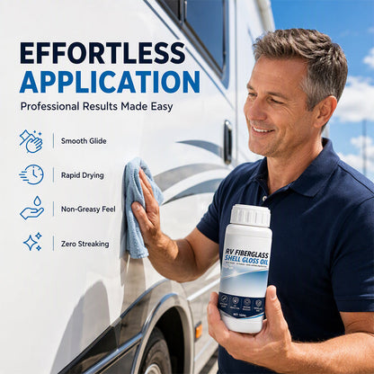 🚐 BEGRENSET TID: 50 % RABATT! ✨ Glansgjenopprettende olje for glassfiber på bobiler – med UV-beskyttelse, enkel å påføre, langvarig effekt ✨