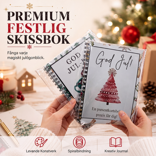 Klar for jul! 🎅 Julegavekortbok, DIY spiralbundet gavekortholder-bok 🎁 Personlige julegaver til familien, festlige forsyninger og selskapstilbehør
