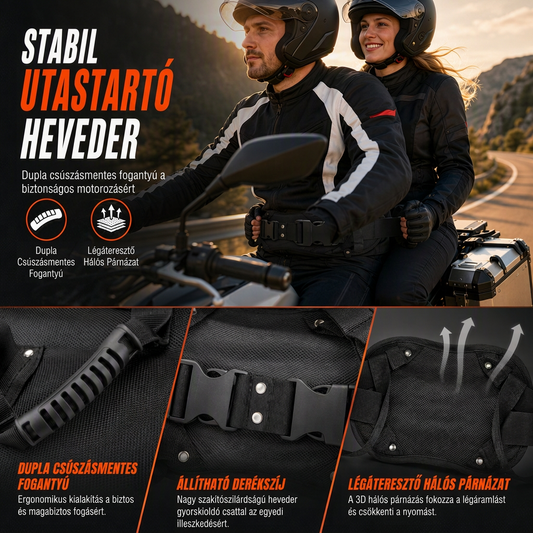 🛡️ Håndtaksbelte for passasjer – For motorsykler, ATV-er, snøscootere og båter 📦