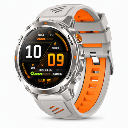 ⌚Bluetooth-smartklokke med GPS – Posisjonering via flere satellitter, pulsmåler og batteri med lang levetid for trygge eventyr, selv uten nettverkstilkobling 🛰️✨