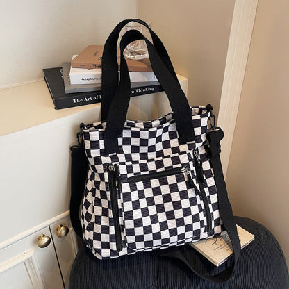 Tilfeldig stor kapasitet sjakkbrett Tote Bag
