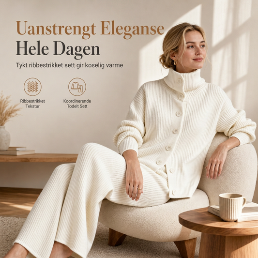 Kvinners tilfeldige todelt bukse- og toppsett