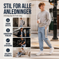 Vindtette termiebukser for herrer med elastiske mansjetter – Varm og funksjonell vinterbukse ✨❄️