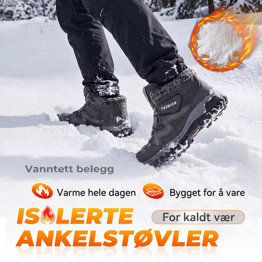 Unisex varme vinterstøvler for utendørs bruk – Ankelhøye og komfortable ✨❄️