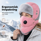 Vindtett vinterhette med termisk fôr og integrert ansiktsmaske – Maksimal varme og beskyttelse ✨❄️
