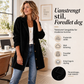 Avslappet Corduroy-jakke med Knapper for Kvinner