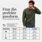 Herre, uformell genser med ribbestrikk og rund hals