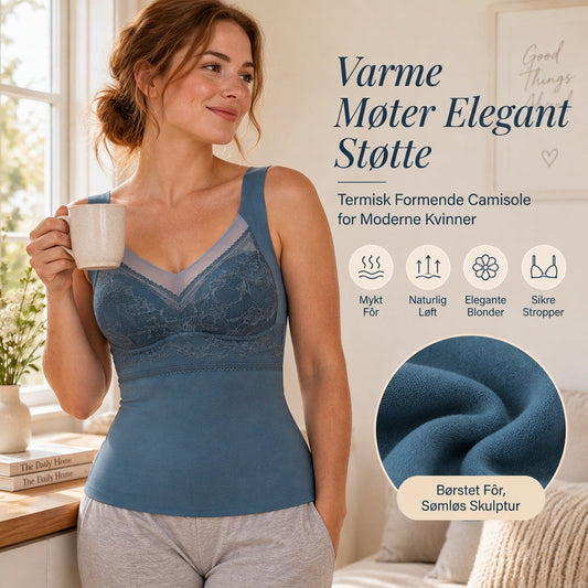 Slank varmende camisole for kvinner med innebygd BH