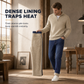 Tykke vinterjeans for menn – løse, rette ben, tykke og varme, business-casual denimbukser