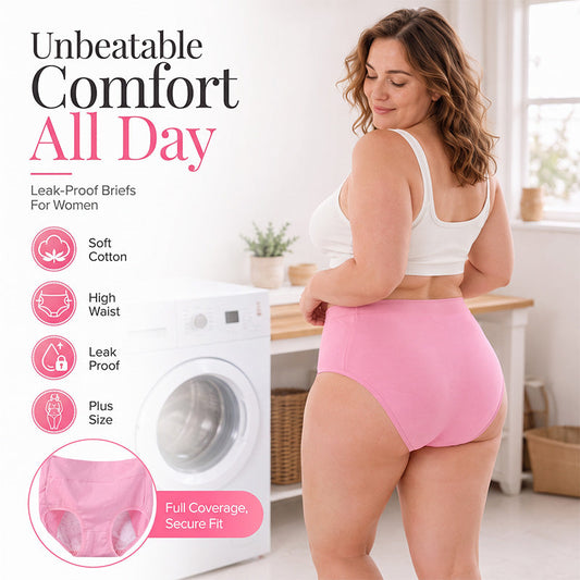 🔥Kjøp 1, få 2 gratis🩲 Dame Plus Size Menstruasjonstruser